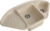 Кухонная мойка Granfest Corner C-1040E кашемир 104х56 цвет бежевый поверхность матовая