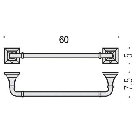 Полотенцедержатель Colombo Portofino B3211.CR