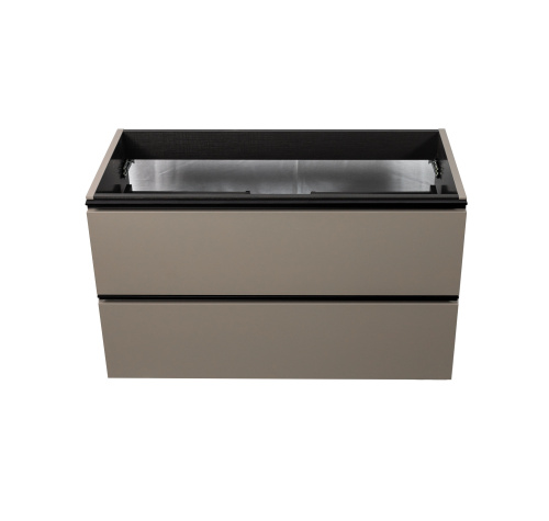 Тумба под раковину Visobath Granada 76544/87605 100х45х55 подвесная цвет кварц - фото 3