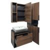 Зеркало-шкаф Comforty Штутгарт 00004151036CF 60х80 подвесной цвет коричневый