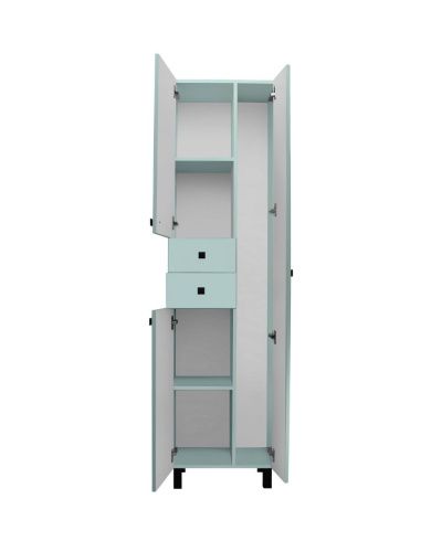 Шкаф-пенал RUNO ЭКОНОМ 00-00004890 50х31х191 напольный цвет бирюзовый - фото 2