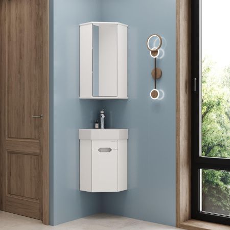 Зеркало-шкаф Onika Модерн 303402 50х70 подвесной цвет белый