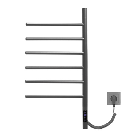 Полотенцесушитель Vincea VTD-1S2CGE 43х80 электрический графит