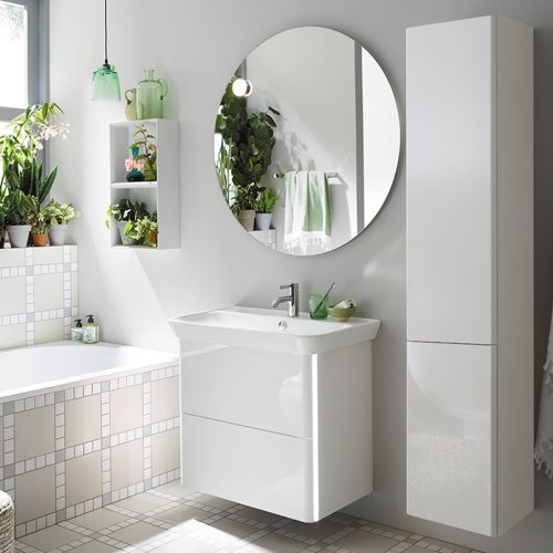 Тумба с раковиной Burgbad Iveo SFEY080F2833G0169C0001*1 80х49х72 подвесная