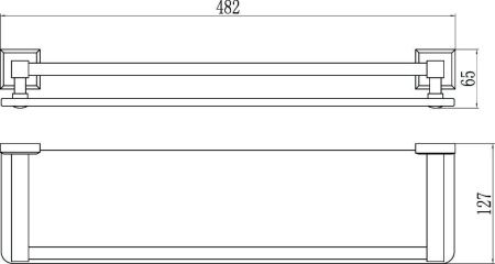 Полка в ванную комнату Savol S-509591
