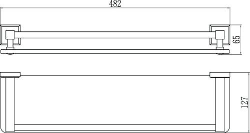 Полка в ванную комнату Savol S-509591 - фото 3