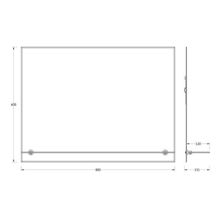 Зеркало Evoform Attractive BY 0516 80х60 подвесное