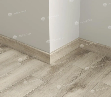 Напольный плинтус Alpine Floor Parquet Light SK 13-15 Серый толщина 1.25 см 2200х80