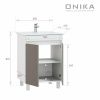 Тумба под раковину Onika Марви 106153 60х50 напольная цвет белый