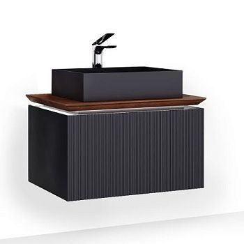 Тумба под раковину Jorno STRONG Str.01.80/P/A 80х50 подвесная цвет черный