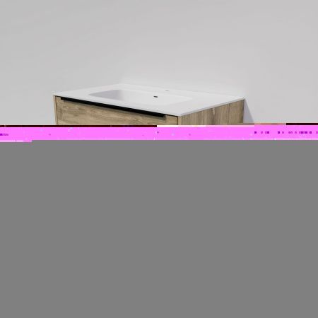 Тумба с раковиной La Fenice TESORO NFNC-01-TES-DNN-80-2-3-80 80х50 подвесная цвет коричневый