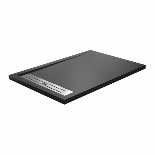 Душевой поддон WasserKRAFT Abens 20T 20T06 120x80 искусственный камень черный - фото 2