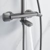 Душевая стойка Rose R3936T настенная цвет оружейная сталь