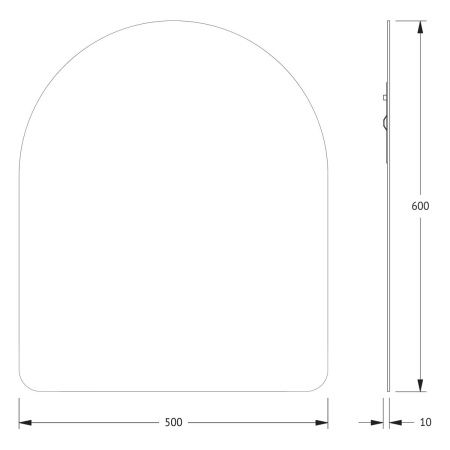 Зеркало Evoform Primary BY 0006 50х60 подвесное
