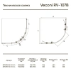 Душевой уголок Veconi Rovigo RV107B-80-01-C4 80х80 стекло прозрачное профиль черный без поддона