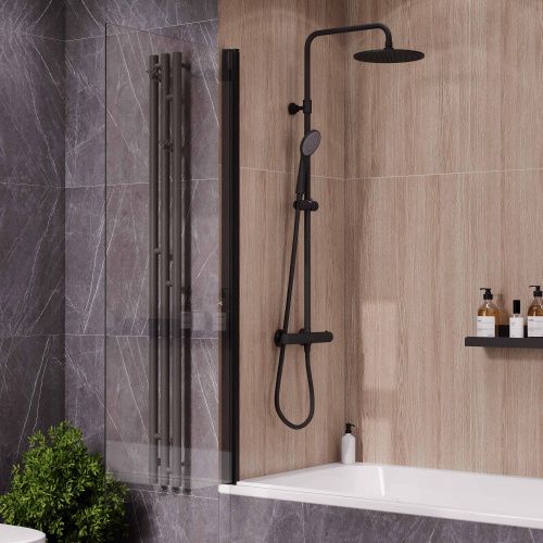 Душевая шторка Reflexion Slider RX15070CBL-23 70x150 стекло прозрачное профиль черный матовый ориентация универсальная - фото 3