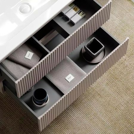 Тумба под раковину Sancos SNOB R SNR100SM 100х40 подвесная цвет бежевый