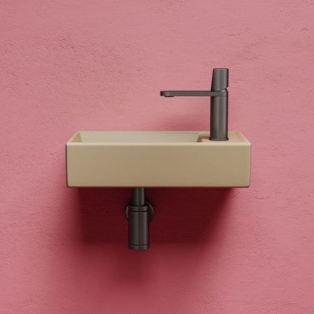 Раковина из сантехнического фарфора Ceramica Nova ELEMENT CN6051LMC 40х20 подвесная цвет коричневый 1 отверстие под смеситель