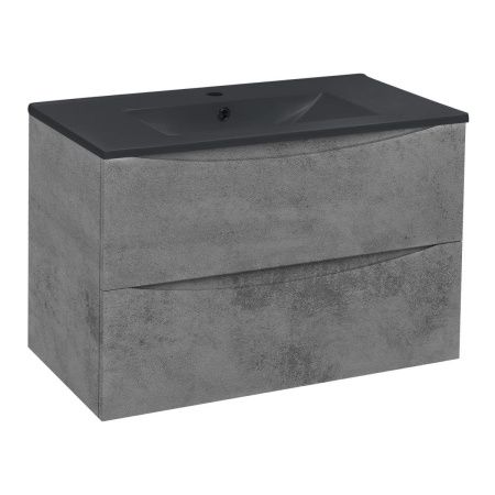 Тумба под раковину Vincea Mia VMC-2MC800BT 80х50 подвесная цвет серый