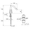 Смеситель Stella Titian TT 00303 CR00 на биде хром