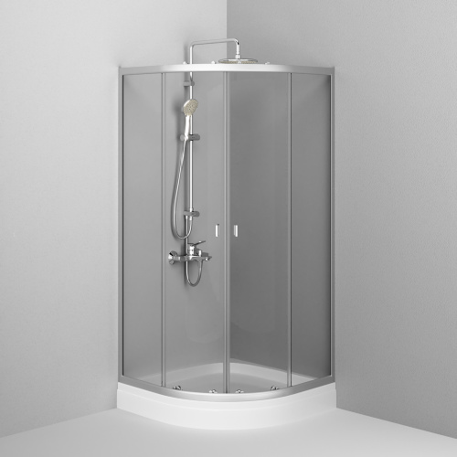 Душевой уголок Am.Pm X-Joy W88E-205-090MT64 90х90 стекло прозрачное профиль хром глянцевый с поддоном - фото 3 Душевой уголок Am.Pm X-Joy W88E-205-090MT64 90х90 стекло прозрачное профиль хром глянцевый с поддоном - фото 3