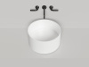 Раковина из искусственного камня S-Stone Salini ARMONIA 130422M 50х50 накладная цвет белый без отверстий под смеситель