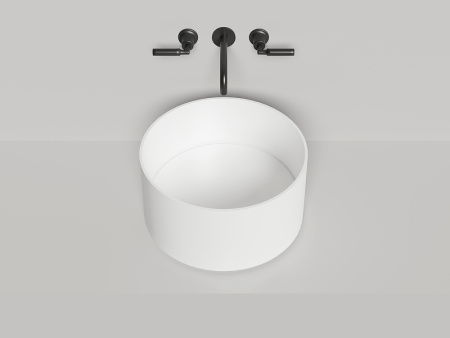 Раковина из искусственного камня S-Stone Salini ARMONIA 130422M 50х50 накладная цвет белый без отверстий под смеситель