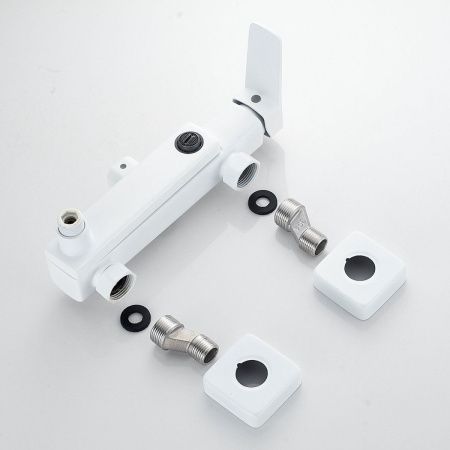 Душевая стойка Raffine F3699C настенная цвет белый