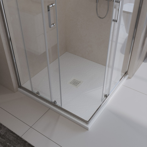Душевой поддон BelBagno UNO TRAY-MR-UNO-A-90-35-W-BO 90х90 искусственный мрамор белый - фото 3