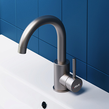 Смеситель Dorff Logic SS D3002101SS на раковину нержавеющая сталь