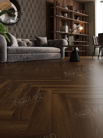 Ламинат Norland Elegant Herringbone Strong LF304-22 Дуб Треско толщина 1.2 см 34 класс 600х100