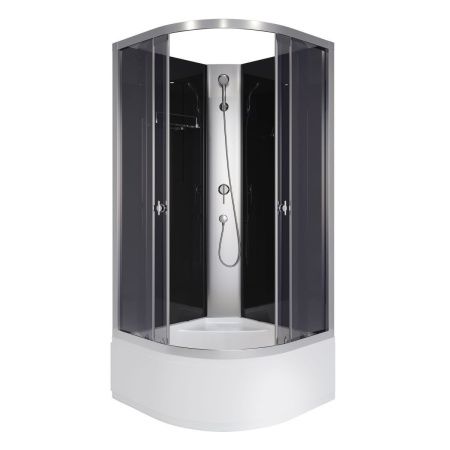 Душевая кабина Niagara Eco E100/40/TN/BK 100х100 четверть круга без крыши ориентация универсальная