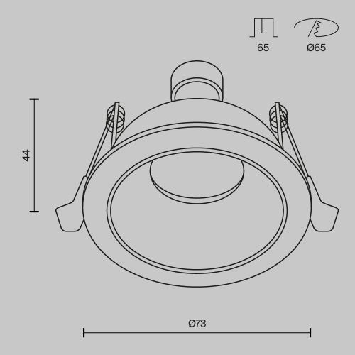 Светильник встраиваемый Maytoni Technical Share DL126-GU10-W - фото 2
