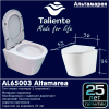 Унитаз подвесной Taliente Altamarea T3 AL65003 белый с сиденьем микролифт безободковый смыв торнадо