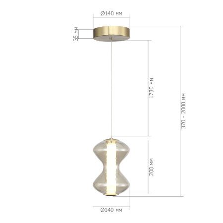 Светильник подвесной ST Luce Spine (Спине) SL6136.203.01