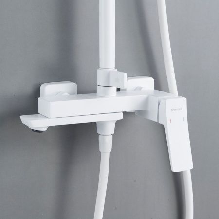 Душевая стойка Shevanik S4436C настенная цвет белый