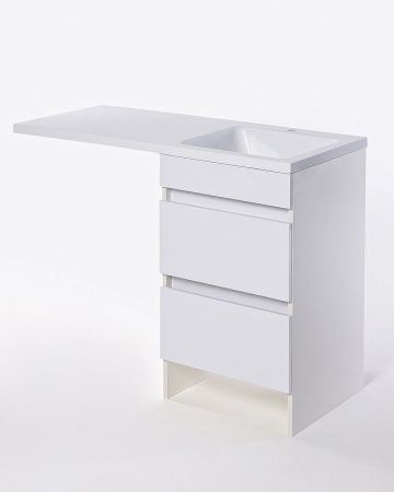 Тумба с раковиной Orange Sistema ST-110TUW+RAR 110х50 напольная цвет белый