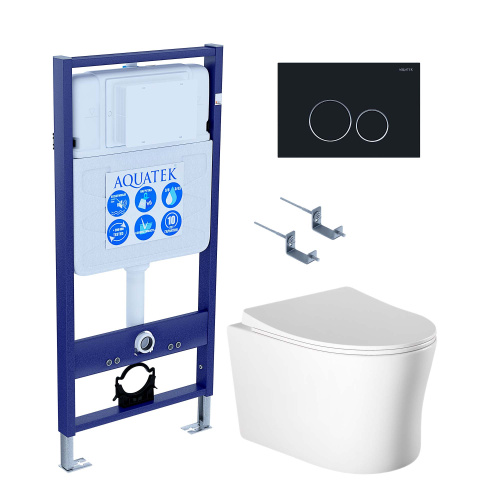 Сет унитаз + инсталляция Aquatek SET AQUATEK НИКА-020 4в1
