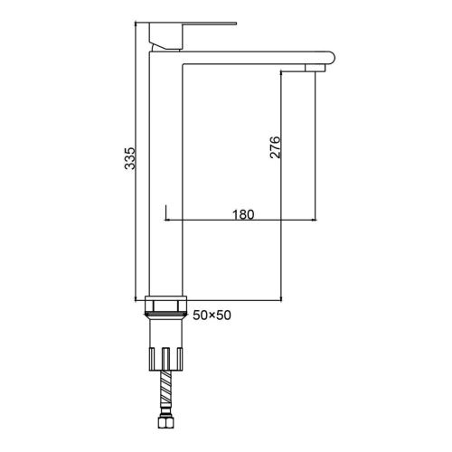 Смеситель для раковины Splenka S224 S224.15.06 на столешницу черный - фото 3