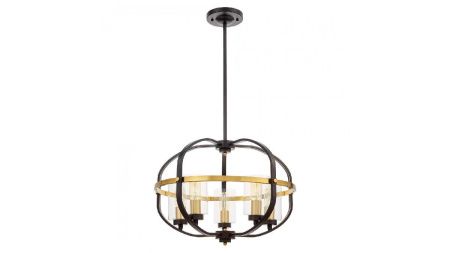 Люстра подвесная Lumina Deco Monterey (Монтереы) LDP 1141-5 BK+MD