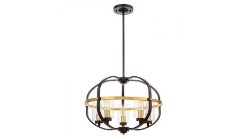 Люстра подвесная Lumina Deco Monterey (Монтереы) LDP 1141-5 BK+MD - фото 3