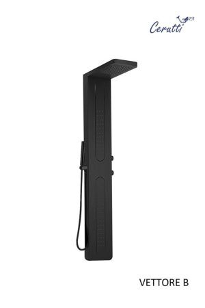 Душевая панель Cerutti SPA CT8993 настенная цвет черный