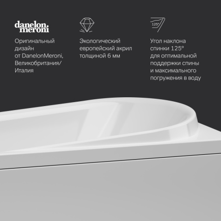 Ванна акриловая Am.Pm Like W80A-150-070W-A 150х70 пристенная прямоугольная без каркаса