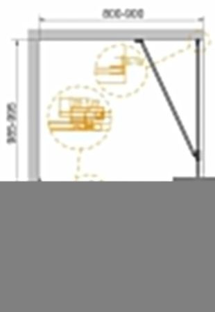 Душевой уголок Cezares SLIDER SLIDER-AH-1-100-80/90-GRIGIO-GM 100х80 стекло тонированное профиль оружейная сталь без поддона