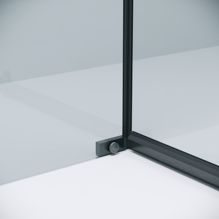 Боковая стенка Grossman Pragma 200.K33.03.100.42.00 100x195 стекло прозрачное профиль графит сатин