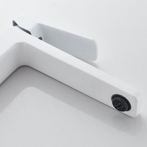 Смеситель Raffine F1199C на раковину белый - фото 5