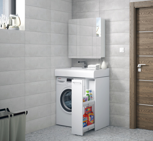 Комод Corozo Лео SD-00000782 19х50х85 напольный цвет белый - фото 5 Комод Corozo Лео SD-00000782 19х50х85 напольный цвет белый - фото 5