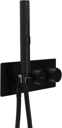Смеситель для ванны с душем Allen Brau Liberty 5.33009-31 встраиваемый в стену черный без термостата