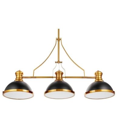 Люстра на штанге Lumina Deco Ettore (Етторе) LDP 710-3 BK+MD