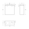 Унитаз напольный с бачком BelBagno LOUNGE BB045CPR/BB045/051SC белый с сиденьем микролифт безободковый каскадный смыв